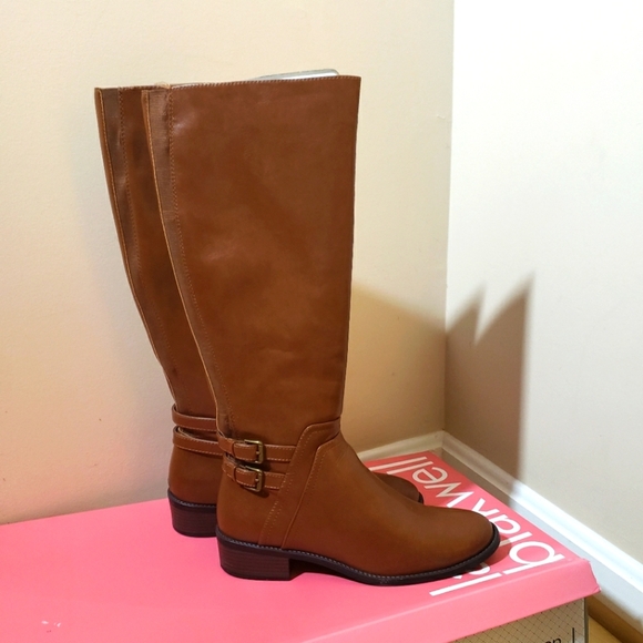 Lauren Blakwell Womens Lydia Riding Boot In Cognac Brown - Picture 5 of 10